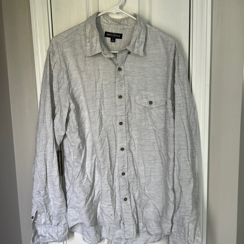 J. Crew Light Grey Button Down